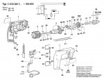 Bosch 0 603 241 503 Sb 400 Percussion Drill 220 V / Eu Spare Parts